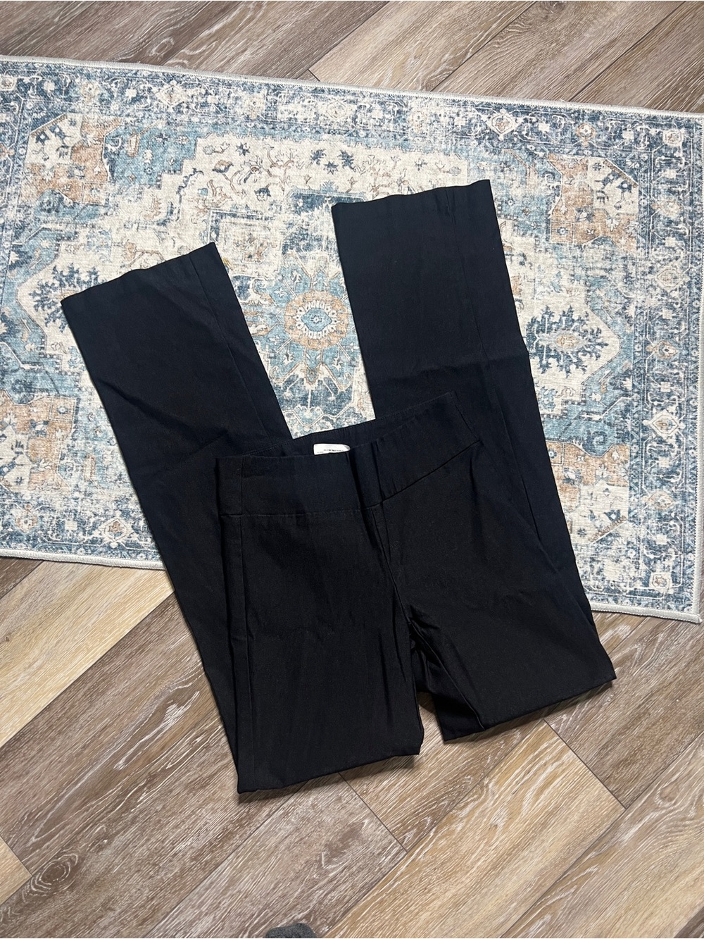 Classic Black Straight-Leg Dress Pants